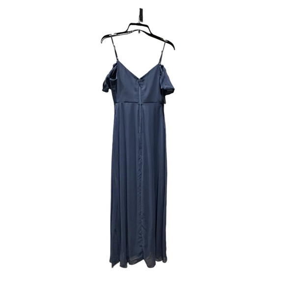 Birdy Grey DEVIN CONVERTIBLE DRESS CHIFFON SLATE BLUE LARGE NEW NWT BRIDESMAID - Picture 4 of 5